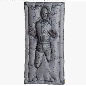 Inflatable Han Solo in Carbonite costume, one size.